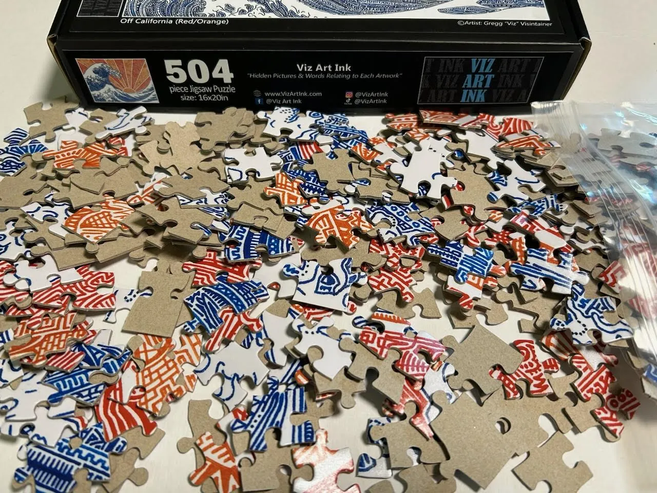 Puzzle (504 Pieces) - Off California (Red/Orange)