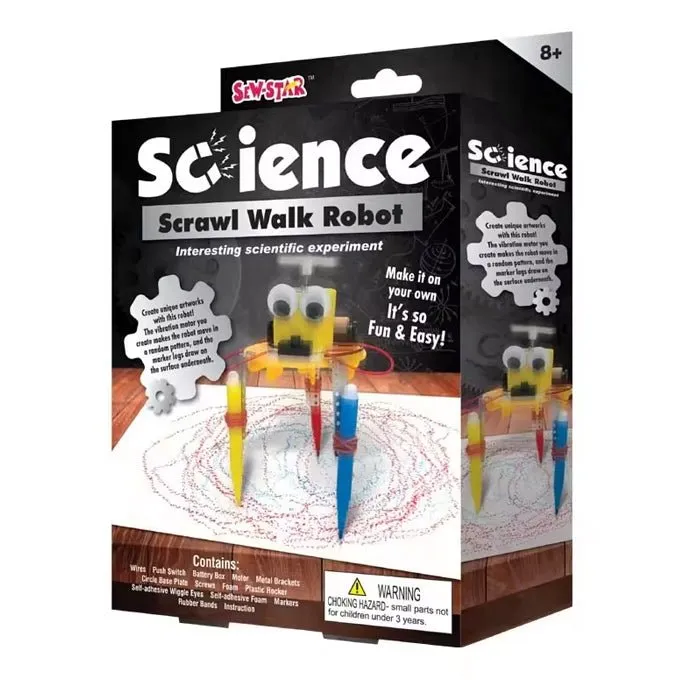 Science Scrawl Walk Robot Interesting Scientific Experiments