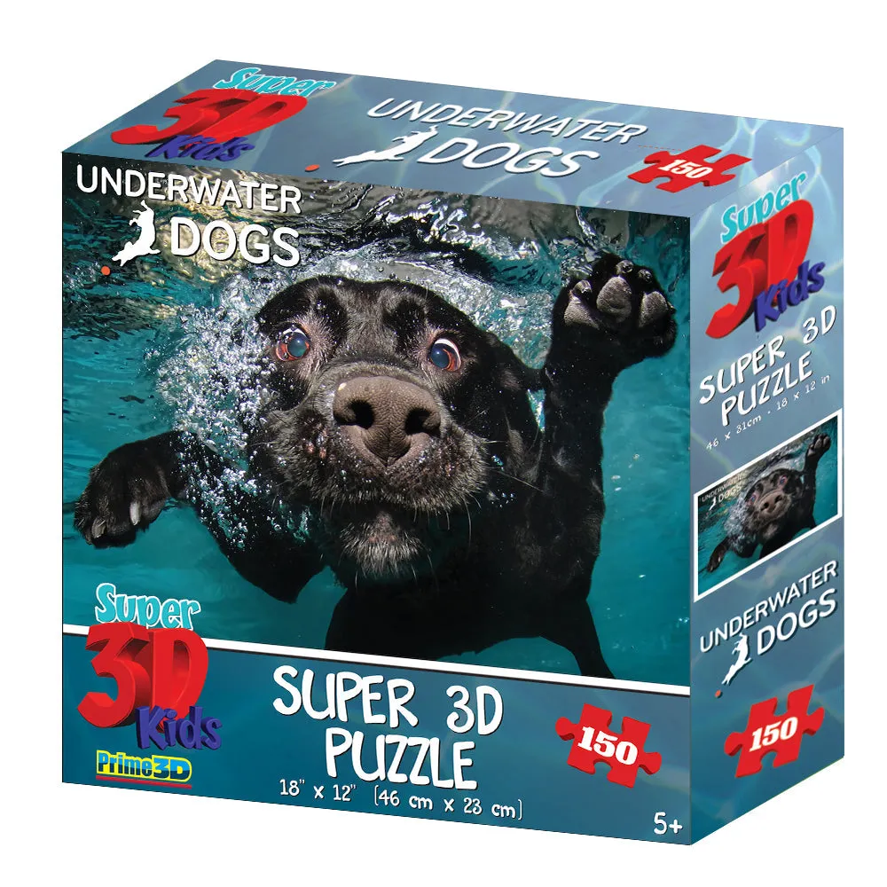 SETH CASTEEL UNDERWATER DOGS 150 PIECE SUPER 3D PUZZLE