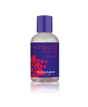 Sliquid Naturals Swirl Flavored Lube in Strawberry Pomegranate