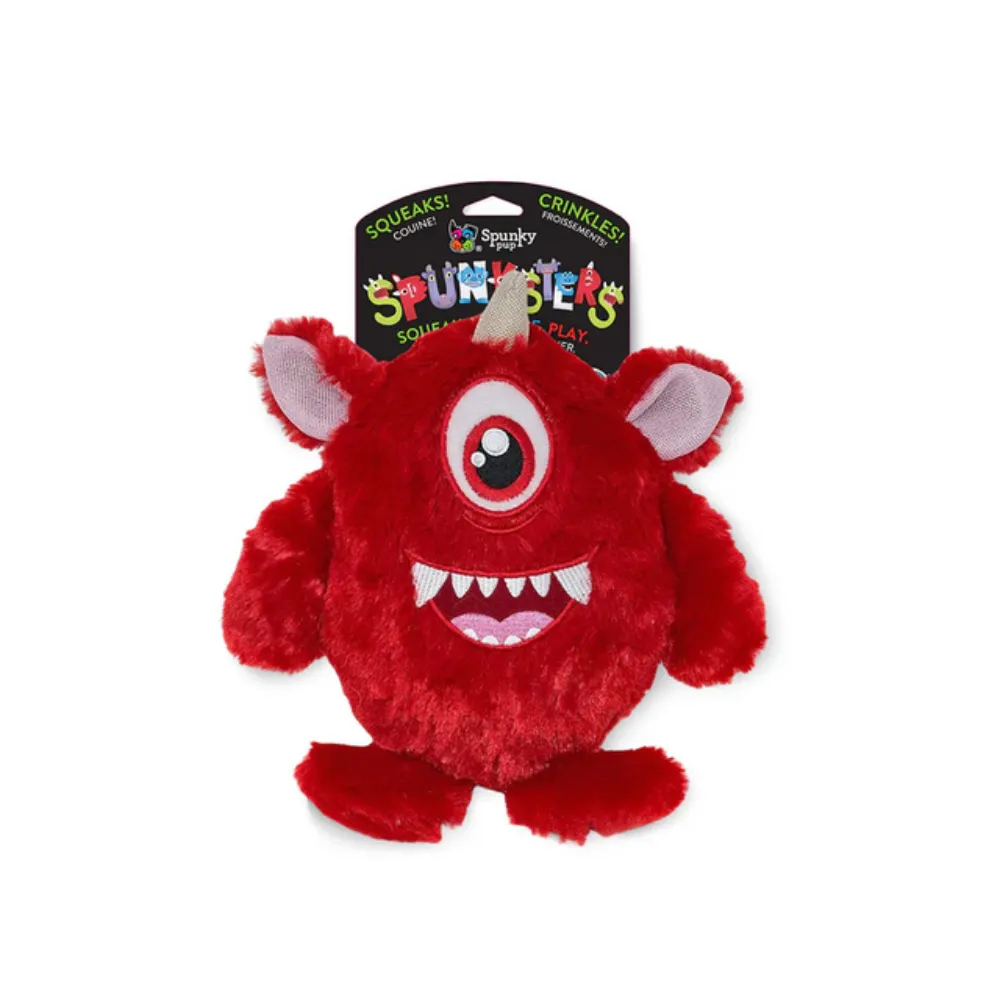 Spunkster Monsters Plush Dog Toy