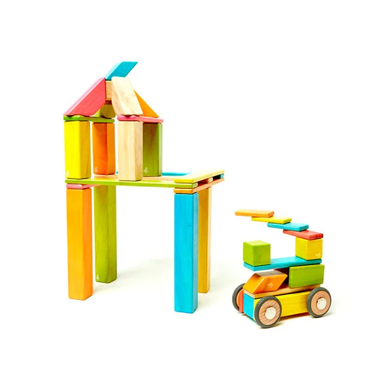 Tegu Tints Magnetic Wooden Blocks 42 Piece