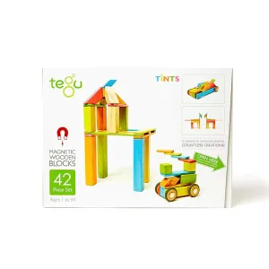 Tegu Tints Magnetic Wooden Blocks 42 Piece