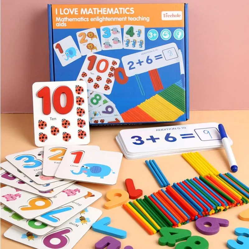 Toys For Children English Spell Words Math Mathematics Early Learning Educational Toys Kids Wooden Montessori Game