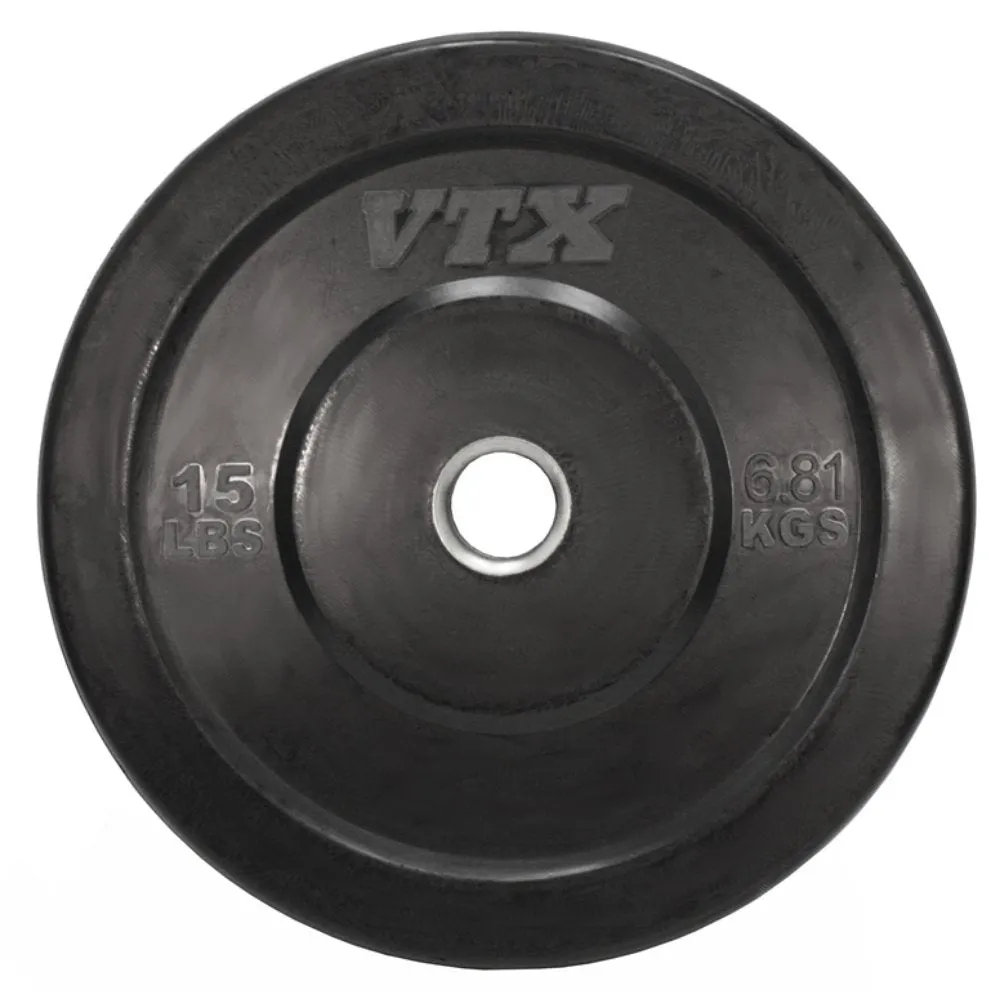 VTX Colored 275 lb. Olympic Bumper Plate Barbell Set