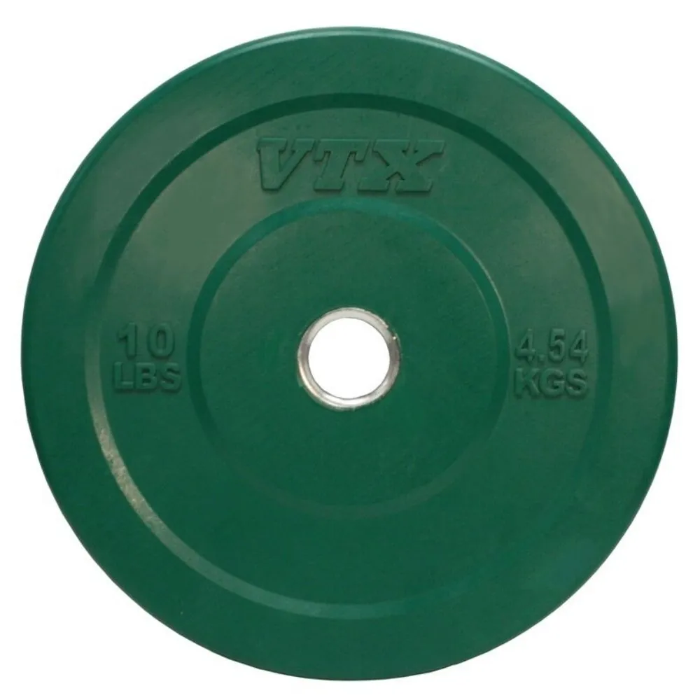 VTX Colored 275 lb. Olympic Bumper Plate Barbell Set