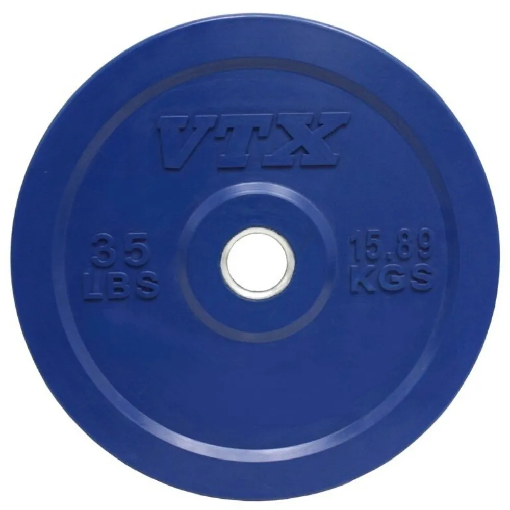 VTX Colored 275 lb. Olympic Bumper Plate Barbell Set