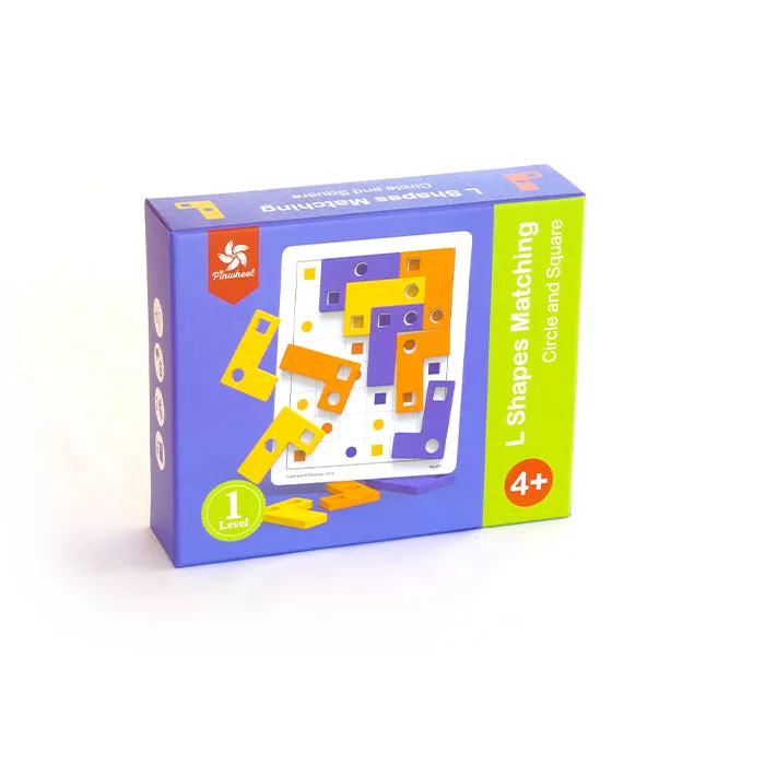 Wooden Block L Shape Logical Puzzle-Mathematics toys