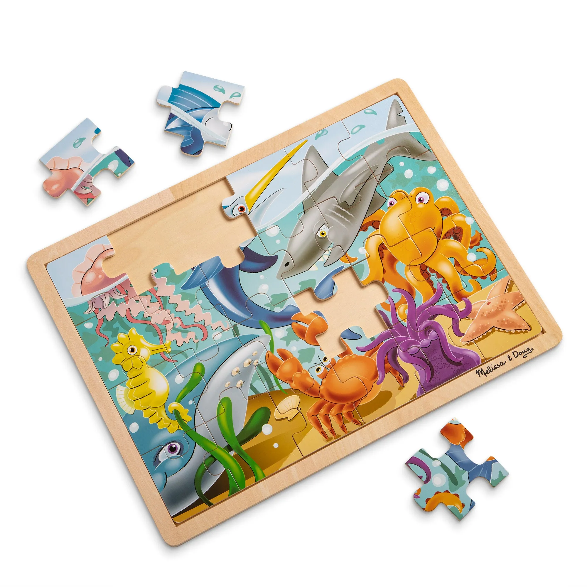 Wooden Jigsaw Puzzle - Under the Sea - 24 Pieces