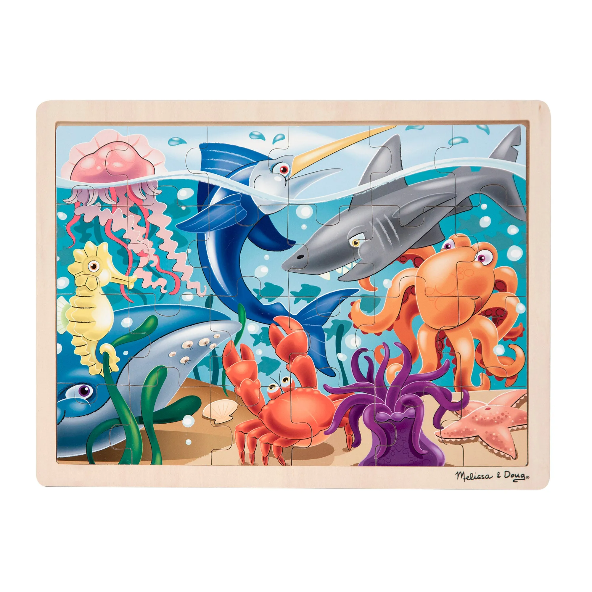 Wooden Jigsaw Puzzle - Under the Sea - 24 Pieces