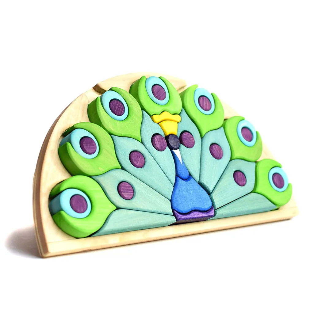 Wooden Peacock Puzzle