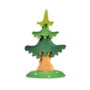 Wooden Spruce Tree Puzzle - Small