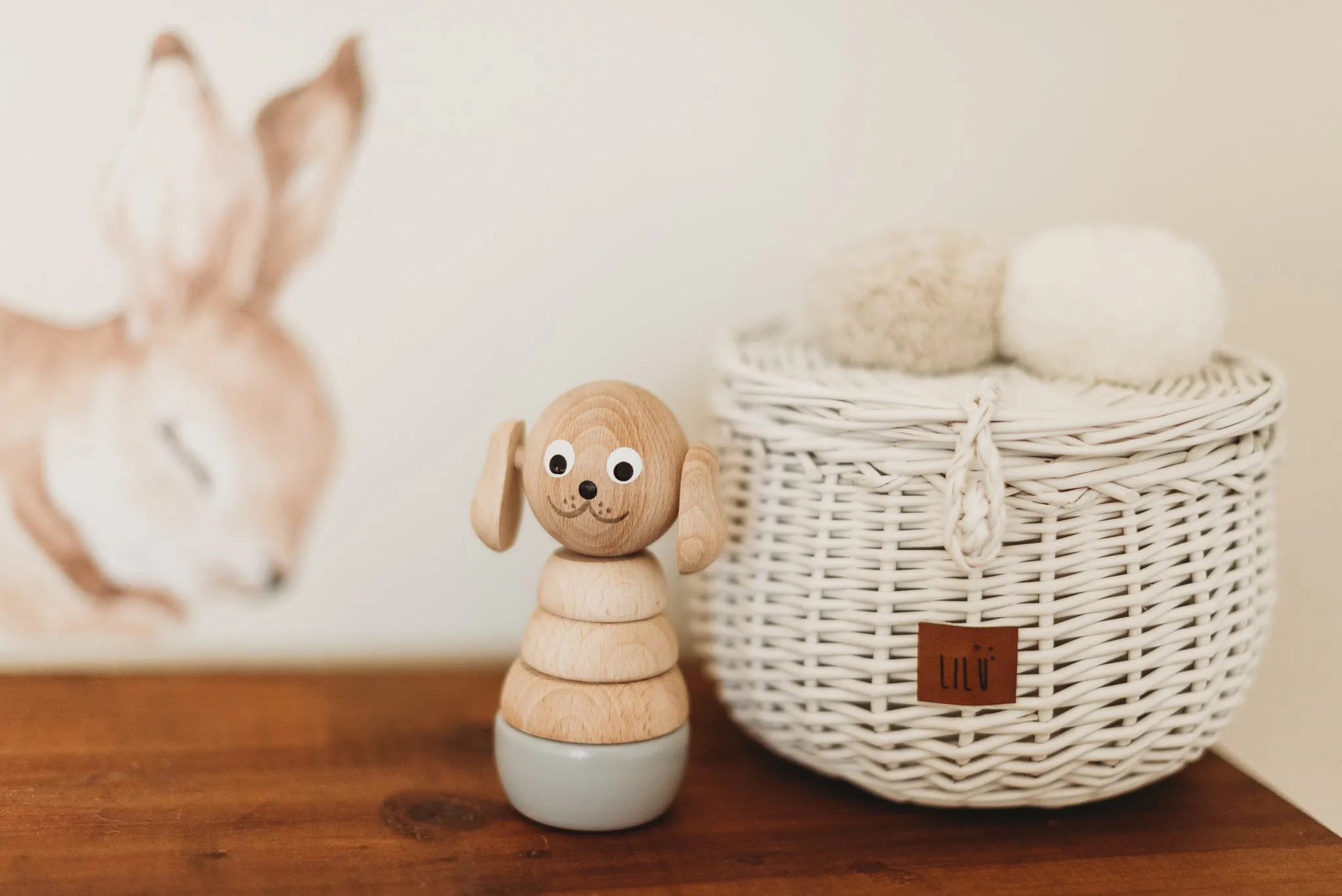 Wooden Stacking Puzzle Dog - Bella