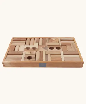 Wooden Story Natural Blocks - 54 Tray