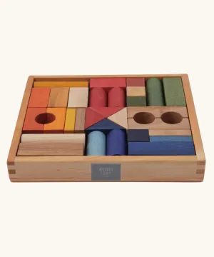 Wooden Story Rainbow Blocks - 30 Tray